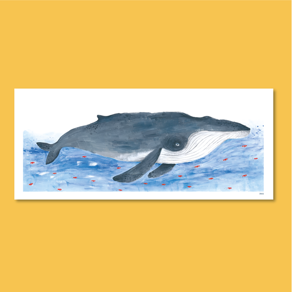 Afiche - Ballena de grandes alas